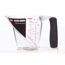 OXO Good Grips 1 Plastic Clear Angled Measuring Cup