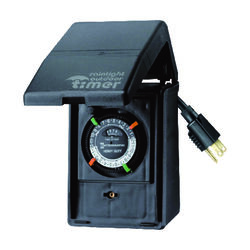 Intermatic Outdoor Heavy Duty Timer Black