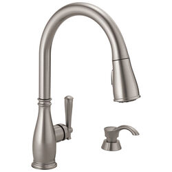 Delta Charmaine One Handle Stainless Steel Kitchen Faucet