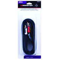 Monster Cable Just Hook It Up 6 ft. L Video & Stereo Audio Cable RCA