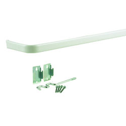 Kenney Enamel White Curtain Rod 48 in. L X 86 in. L