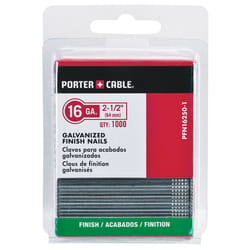 Porter Cable 2-1/2 in. 16 Ga. Straight Strip Finish Nails Smooth Shank 1,000 pk