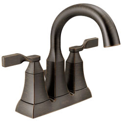 Delta Sawyer Venetian Bronze Two Handle Lavatory Pop-Up Faucet 4 in.