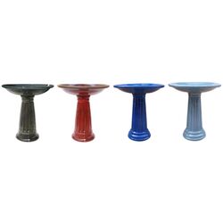 Trendspot Assorted Ceramic 24 in. Roman Bird Bath