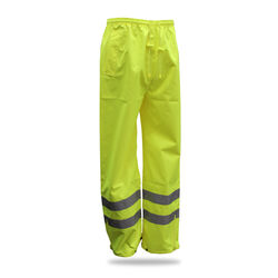 Boss Hi-Vis Yellow Polyester Rain Poncho XXXL