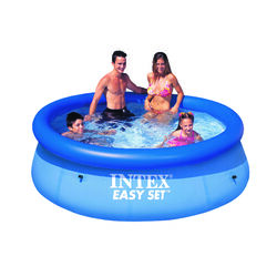 Intex Easy Set 639 gal Round Plastic Above Ground Pool 30 in. H X 8 ft. D
