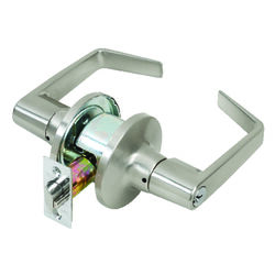 Tell Cortland Satin Chrome Entry Lockset ANSI Grade 2 2 in.