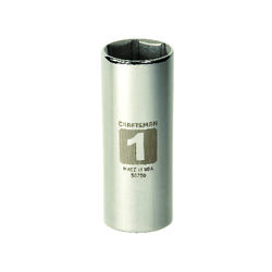 Craftsman 1 in. S X 1/2 in. drive S SAE 6 Point Deep Socket 1 pc