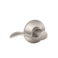 Schlage Accent Satin Nickel Steel Passage Lever 2 Grade Right or Left Handed