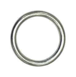 Baron Large Nickel Plated Silver Steel 2 in. L Ring 1 pk