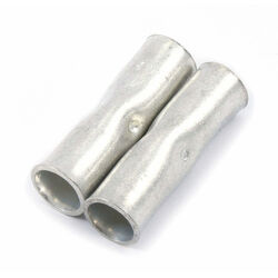 Forney Butt Connector Zinc-Plated 2 pk