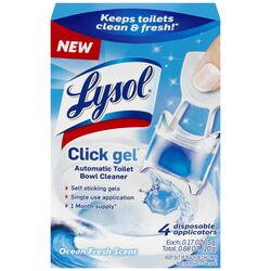 Lysol Click Gel Fresh Scent Automatic Toilet Bowl Cleaner 0.68 oz Gel