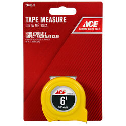 Ace 6 ft. L X 0.5 in. W High Visibility Tape Measure 1 pk