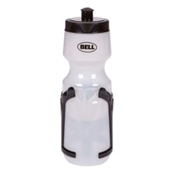 Bell Sports Quencher 150 Plastic Water Bottle and Cage 22 oz Clear