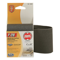 Shopsmith 18 in. L X 3 in. W Ceramic Sanding Belt 120 Grit Fine 1 pc