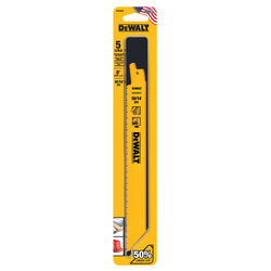 DeWalt Bi-Metal Reciprocating Saw Blade 10/14 TPI 5 pk