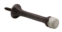 Schlage 7/8 in. H X 3-1/8 in. W X 7/8 in. L Metal Aged Bronze Door Stop Mounts to door and wal