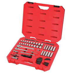 Craftsman 1/4 and 3/8 in. drive S Metric and SAE 6 Point Driver Mechanic's Tool Set 83 pc