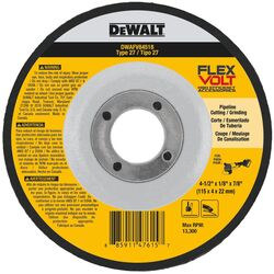 DeWalt FlexVolt 4-1/2 in. D X 7/8 in. S Ceramic Cut-Off Wheel 1 pc