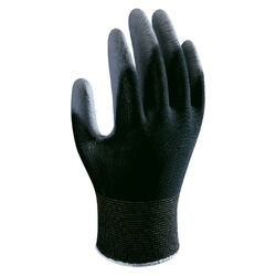 Showa Atlas Unisex Indoor/Outdoor Coated Work Gloves Black/Gray L 1 pair