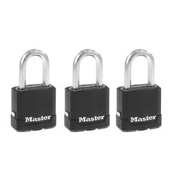 Master Lock 1-7/8 in. H X 1-3/16 in. W X 1-3/4 in. L Laminated Steel Dual Ball Bearing Locking