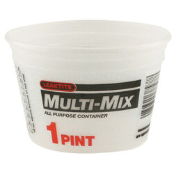 Leaktite Clear 1 pt Multi-Mix Container