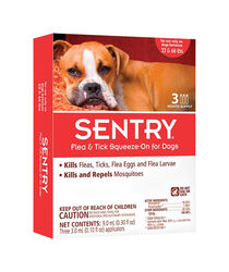 Sentry Liquid Dog Flea and Tick Drops 45% Permethrin, 1.90% Pyriproxyfen 0.3 oz