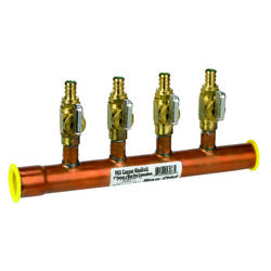 Sioux Chief 1 in. CTS T X 1 in. D PEX Copper 4 Port Manifold