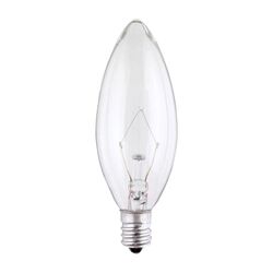 Westinghouse 40 W BA9.5 Decorative Incandescent Bulb E12 (Candelabra) Warm White 2 pk