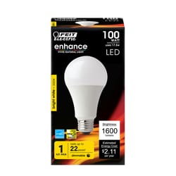Feit Electric acre A21 E26 (Medium) LED Bulb Bright White 100 Watt Equivalence 1 pk