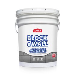 Ames Block & Wall Matte Bright White Liquid Rubber Waterproof and Sealer 5 oz