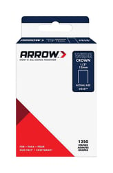 Arrow Fastener #858 1/2 in. W X 1/2 in. L 18 Ga. Wide Crown Standard Staples 1250 pk