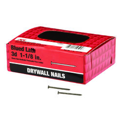 Ace 3D 1-1/8 in. Drywall Blue Steel Nail Flat 1 lb