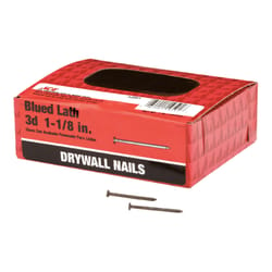 Ace 3D 1-1/8 in. Drywall Blue Steel Nail Flat 1 lb