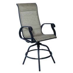 Living Accents Barrington Brown Aluminum Swivel Rocking Chair