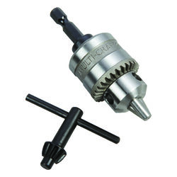 Jacobs 1/4 in. in. Chuck 1/4 in. 3-Flat Shank 1 pc