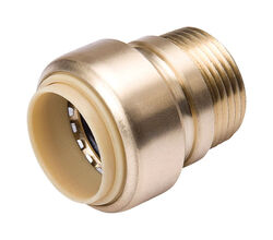 ProLine Push to Connect Push T MPT Brass Valve Adapter