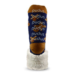 Pudus Gingerbread Slipper Socks Acrylic/Polyester 1 pk