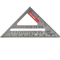 Craftsman 7 in. L X 1/2 in. H Aluminum Rafter Square