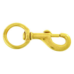 Campbell Chain 1-1/4 in. D X 4-3/4 in. L Polished Bronze Bolt Snap 120 lb