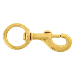 Campbell Chain 1-1/4 in. D X 4-3/4 in. L Polished Bronze Bolt Snap 120 lb
