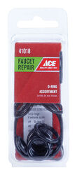 Ace 0.00 in. D Rubber O-Ring Assortment 14 pk