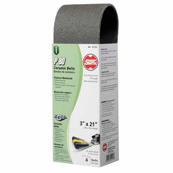 Shopsmith 21 in. L X 3 in. W Ceramic Sanding Belt 80 Grit Medium 4 pc