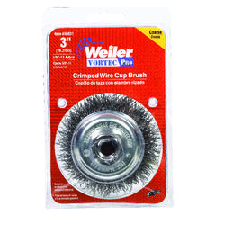 Weiler Vortec Pro 3 in. D X 5/8-11 S Crimped Steel Crimped Wire Cup Brush 14000 rpm 1 pc