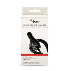 Fuse 3 ft. L USB Car Charger 1 pk