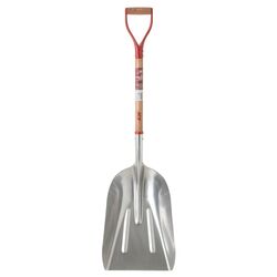 Ace Aluminum blade Wood Handle 13.5 in. W X 45 in. L General Purpose Scoop Shovel