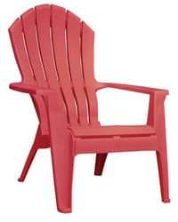 Adams RealComfort Cherry Red Polypropylene Adirondack Chair