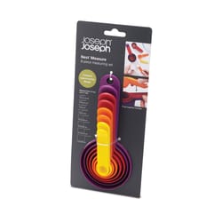 Joseph Joseph 1/4, 1/2, 1 tsp., 1 tbsp., 1/4, 1/3, 1/2, 1 cup ABS Multicolored Measuring Spoon and