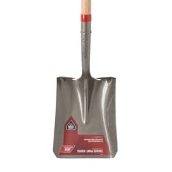 Ace Steel blade Wood Handle 9 in. W X 57.75 in. L Square Point Shovel