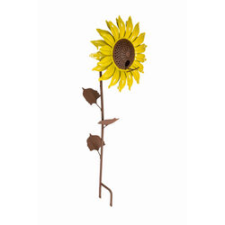 Desert Steel Sunflower Wild Bird 16 oz Steel Decorative Bird Feeder 1 ports